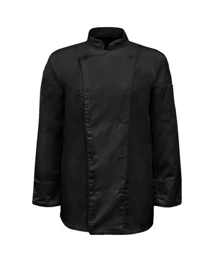 vidaXL Chef Jackets 2 pcs Long Sleeve Size XL Black