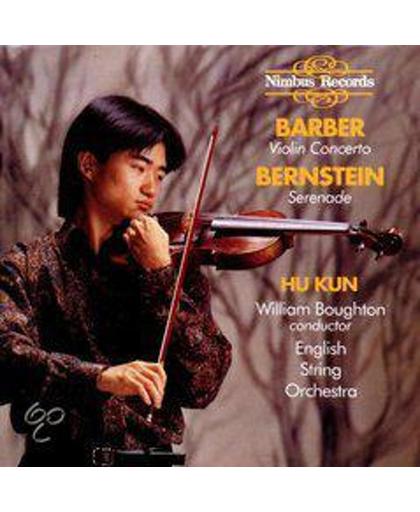 Barber: Violin Concerto, Bernstein: Serenade