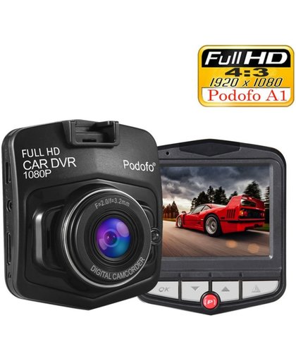 Auto dashcam 1080p zwart - full hd - night vision - autofocus - bewegingssensor