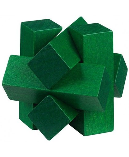 Moses Be clever! houten smartpuzzel groen 6 cm