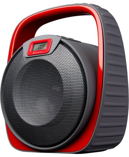 S-Digital X2808RD Submarine Bluetooth speaker, geheel waterdicht. Incl USB, Aux-in, Radio en powerbank functie