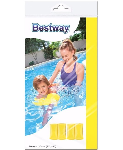 Gele zwembandjes voor kinderen 20 cm - zwemvleugels