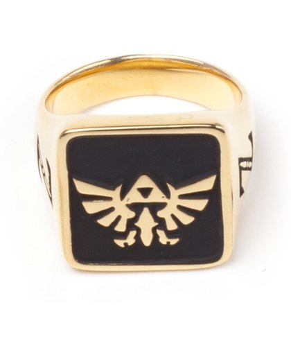 Zelda Hyrule signet golden ring-L