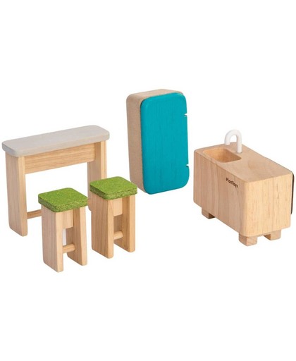 Plan Toys houten poppenhuis meubels Kitchen