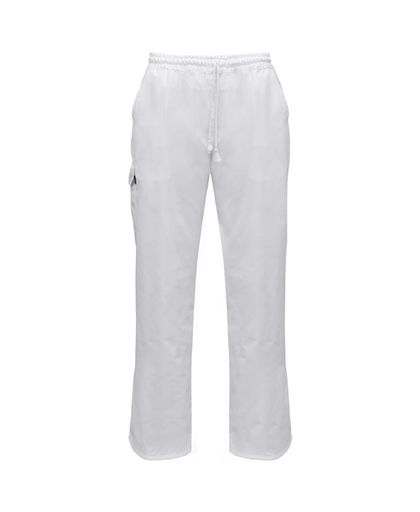 vidaXL Chef Pants 2 pcs Stretchable Waistband with Cord Size XXL White