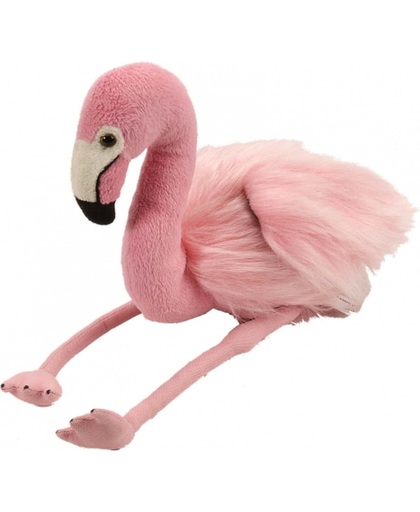 Roze knuffel flamingo