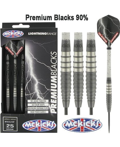 McKicks Premium Black 90% Dartpijlen 21 - 23 Gram - 21 gram