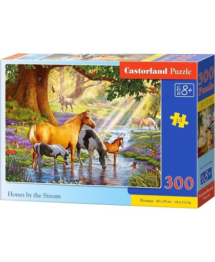 Castorland legpuzzel Horses by the stream 300 stukjes