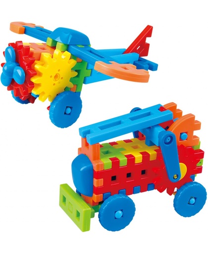 Playgo Vliegtuig/brandweerwagen constructieset Little Engineer 2023