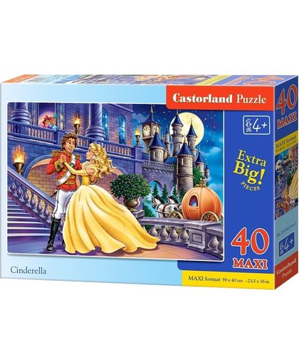 Castorland vloerpuzzel Cinderella Maxi 40 stukjes