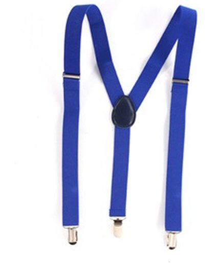Mr. Pefe Elastische Bretels - Blauw - one size fits all