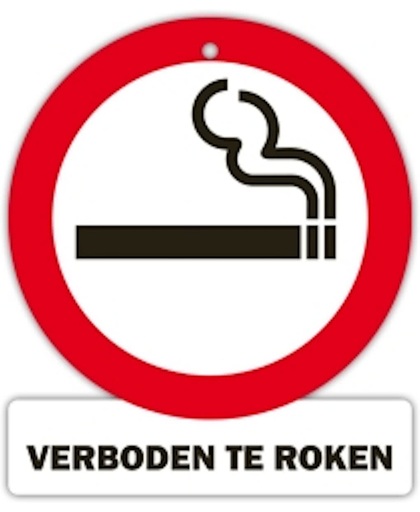 verkeersbord - verboden te roken
