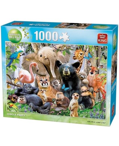 King Puzzel Jungle Party 1000 stukjes