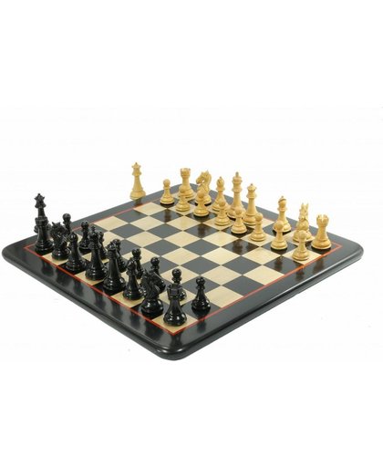 Staunton Koning's Bruid Ebbenhout Schaakset, met prachtig schaakbord-Top-Kwaliteit