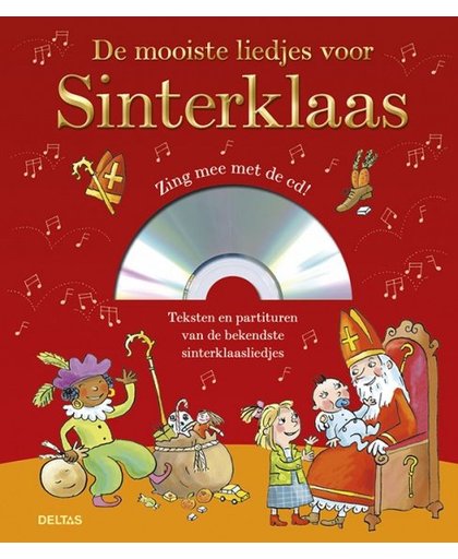 Deltas liedjesboek de mooiste liedjes voor Sinterklaas met CD 23 cm