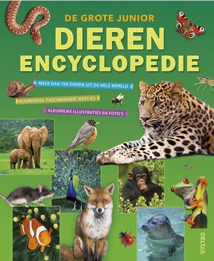 Deltas educatief boek De grote junior dierenencyclopedie