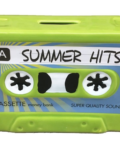 Spaarpot cassette bandje retro groen