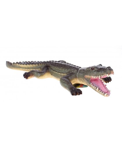Johntoy krokodil Animal World 37 cm bruin