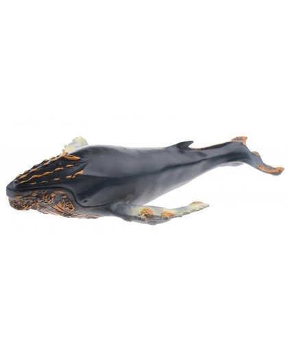Johntoy Animal World oceaandier bultrug 25 cm grijs