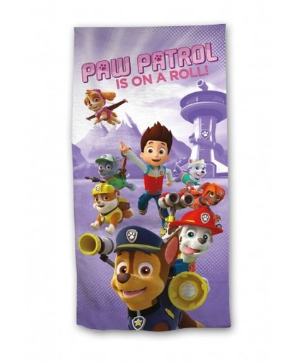 Nickelodeon Paw Patrol "on a roll" badlaken 70 x 140 cm