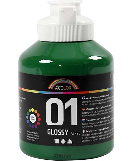 A-color Glossy acrylverf, donkergroen, 01 - glossy, 500 ml