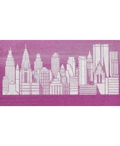 Verfsjabloon Muur Skyline Manhattan. afmeting 80 x 35