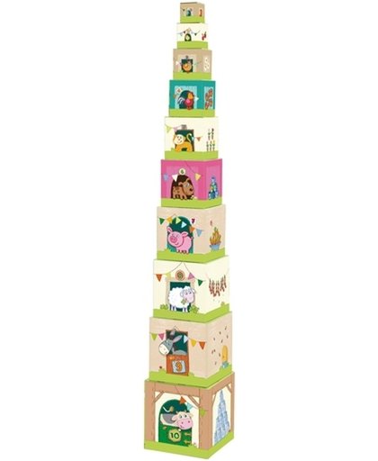 Haba Blokken Babyspeelgoed Stapelblokken boerderij