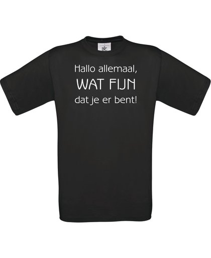 Mijncadeautje - Unisex T-shirt - Luizenmoeder - Wat fijn dat je er bent - Zwart (maat 3XL)