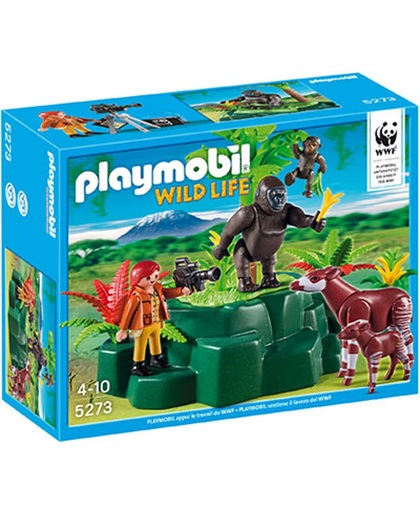 Playmobil Onderzoeker met okapi en gorilla's - 5273