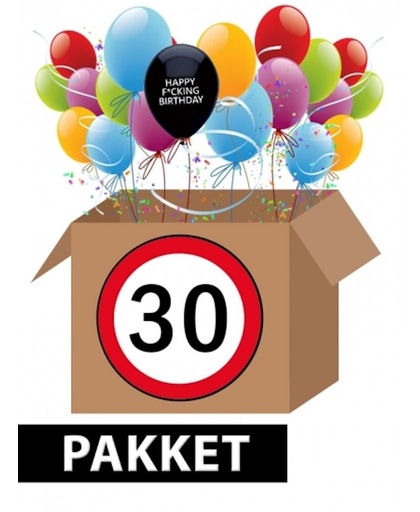 30 jaar feestpakket Fucking Birthday - verjaardag versiering pakket