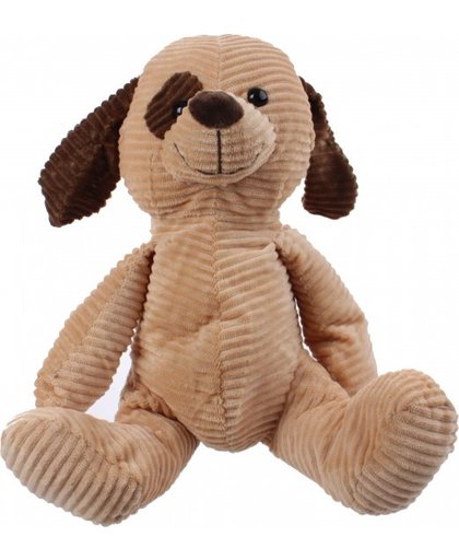 Eddy Toys knuffel hond bruin 35 cm