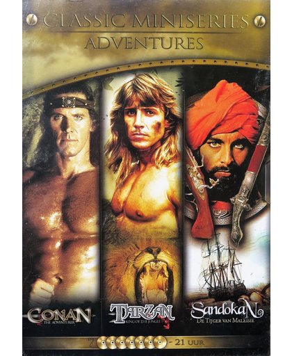 Classic Miniseries Adventures - 7 dvd box -Conan,Tarzan,Sandokan