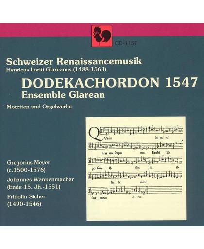 Schweizer Renaissancemusik: Dodekachordon 1547