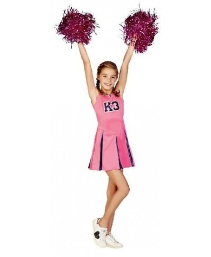 Studio 100 verkleedjurk K3 Cheerleader roze maat 152