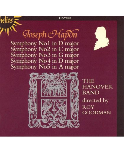Haydn: Symphonies nos 1-5 / Roy Goodman, Hanover Band