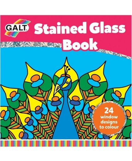 Galt kleurboek glas in lood 21 x 21 cm