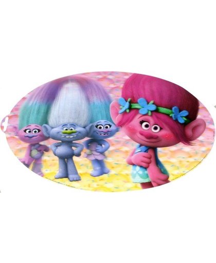 Dreamworks placemat Trolls 3D roze 42 x 30 cm