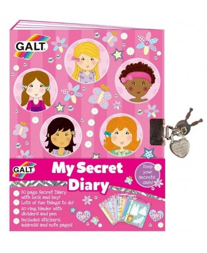 Galt mijn geheime dagboek met slotje (en) 31 cm roze