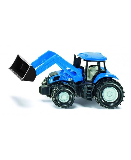 Siku New Holland tractor met voorlader blauw (1355)