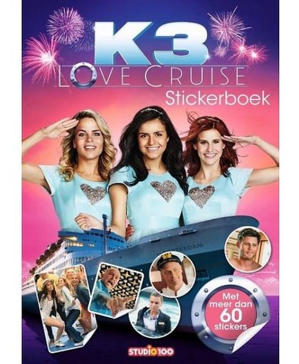 Studio 100 stickerboek K3 Love Cruise 30 cm
