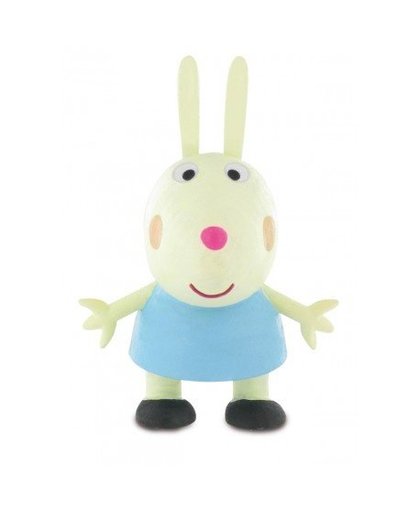 Comansi speelfiguur Peppa Pig: Rebecca Rabbit 6 cm wit