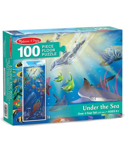 Melissa & Doug vloerpuzzel Onderwaterwereld 100 stukjes blauw