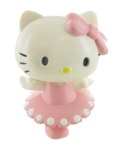 Comansi speelfiguur Hello Kitty: Dancer 6 cm wit