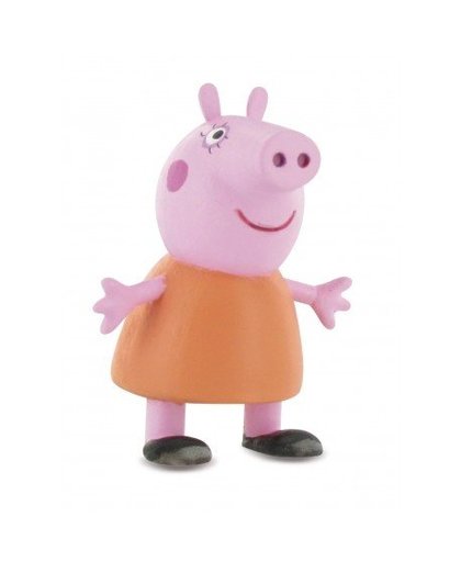 Comansi speelfiguur Peppa Pig: Mummy Pig 6 cm roze