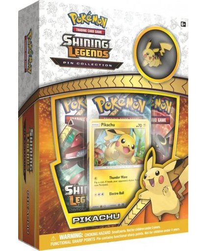 Pokémon box Shining Legends Pikachu Pin 6 delig (en)
