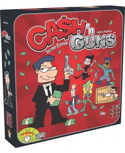 Repos Production gezelschapsspel Cash 'n Guns 2de editite