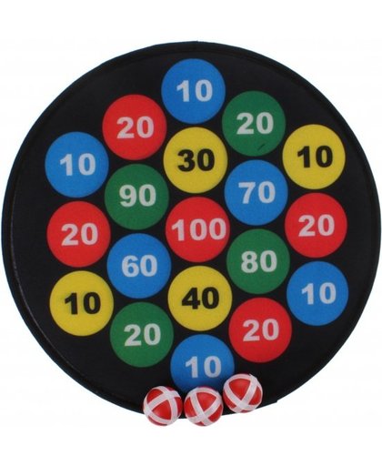 Toi Toys dartbord cijfers klittenband 35 cm 4 delig