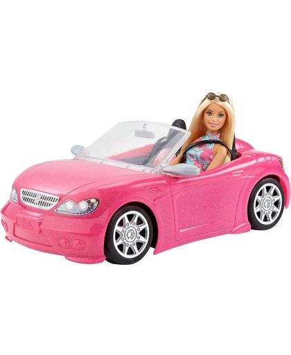 Barbie Tienerpop 29 cm en Cabrio Voertuig 20 x 15 x 29 cm