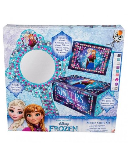Disney Frozen spiegelset Mozaïek meisjes blauw