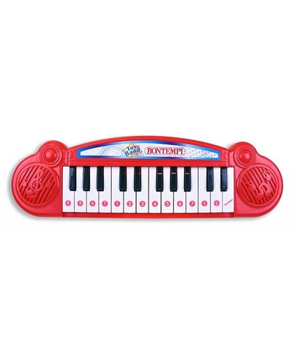 Bontempi elektronisch keyboard 23 toetsen rood